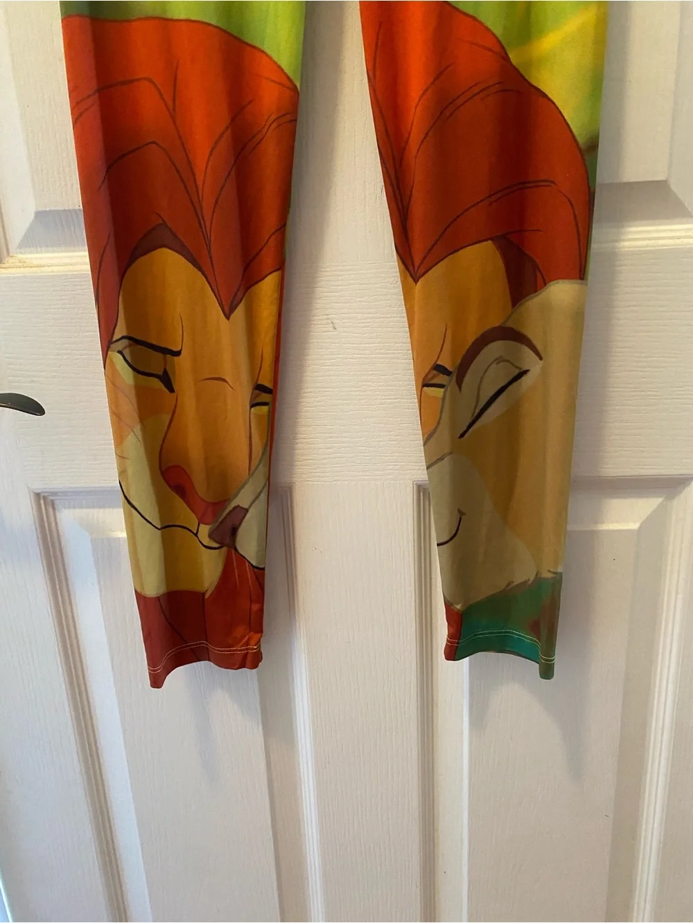Disney Lion King Green and Red Kids Leggings
